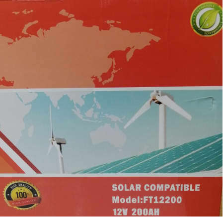 Deep cycle 12V 200AH Gel slimline battery