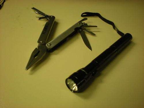 Multi-functional pliers with aluminum torch