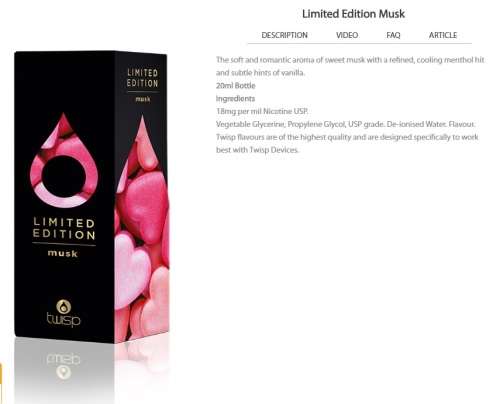 Twisp Aero + 3 Liquids + Free Courier Delivery