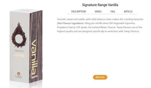 Twisp Aero + 3 Liquids + Free Courier Delivery