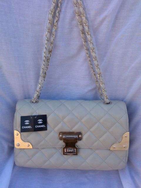 Brand new Chanel Beige Lambskin Leather Shoulder Bag