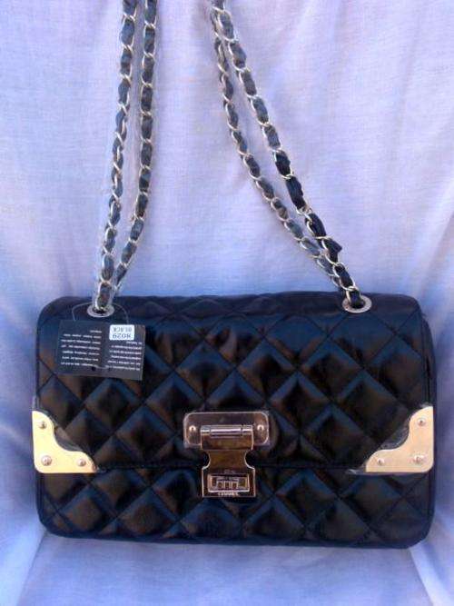Brand new Chanel Black Lambskin Leather Shoulder Bag
