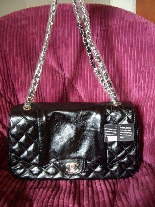 Brand new Chanel Black Lambskin Leather Shoulder Bag