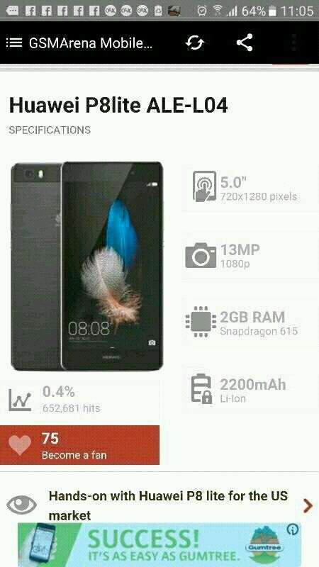 huawei p8 lite Dual Sim