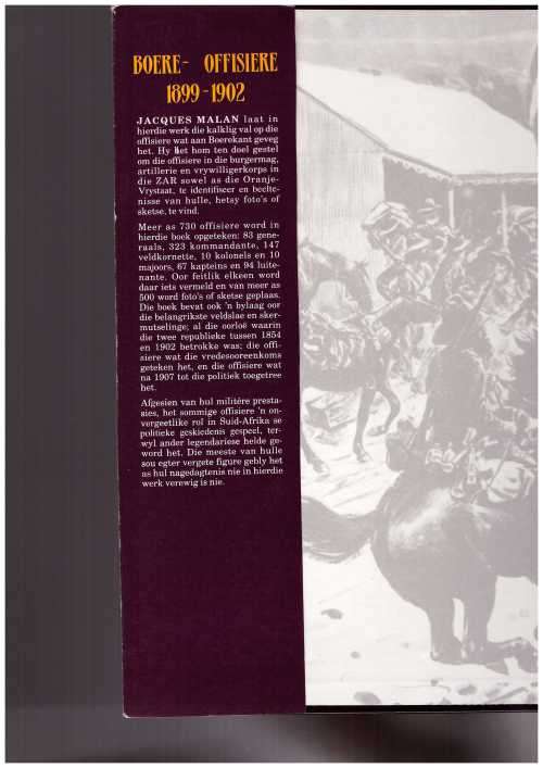 DIE BOERE-OFFISIERE 1899-1902