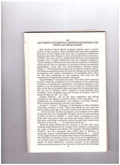 THE BIOLOGY OF THE RACE PROBLEM