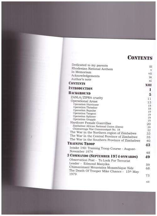 STICK LEADER, RHODESIAN LIGHT INFINTRY