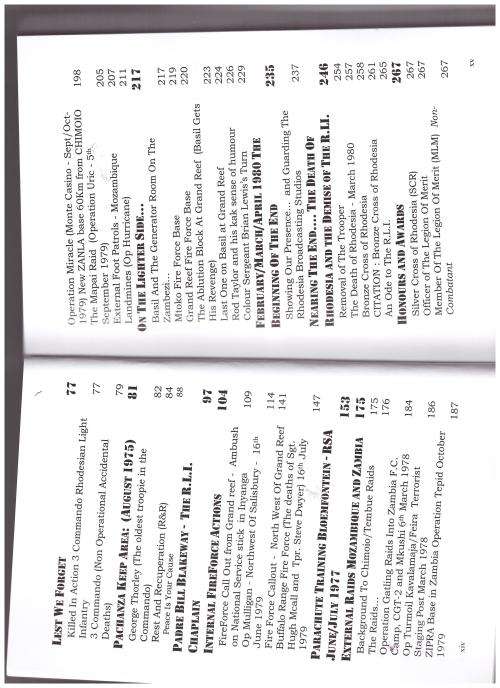 STICK LEADER, RHODESIAN LIGHT INFINTRY