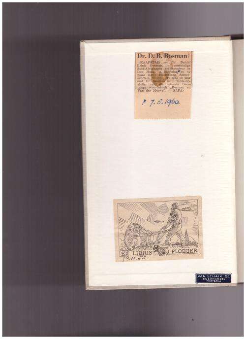 BRIEWE VAN JOHANNA MARIA VAN RIEBEECK EN ANDER RIEBEECKIANA