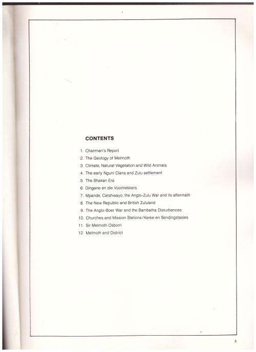 MELMOTH-ZULULAND, 1888-1988