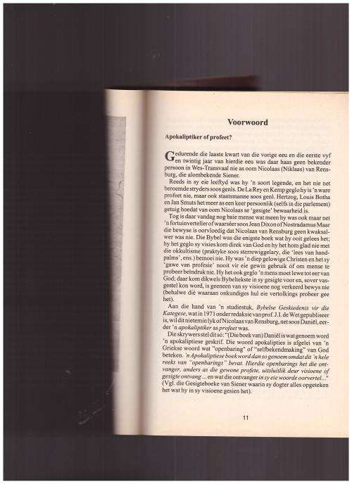 SIENER VAN RENSBURG, BOODSKAPPER VAN GOD