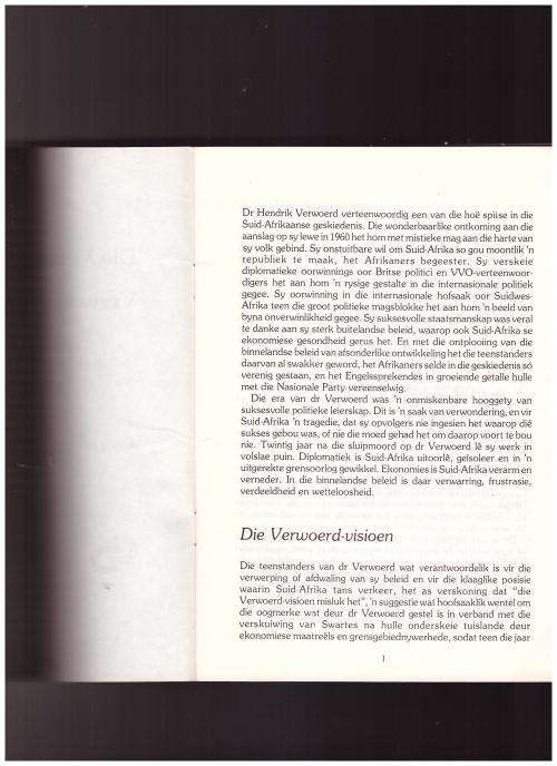 DIE VERLOENING VAN DIE VERWOERD-DENKBEELD