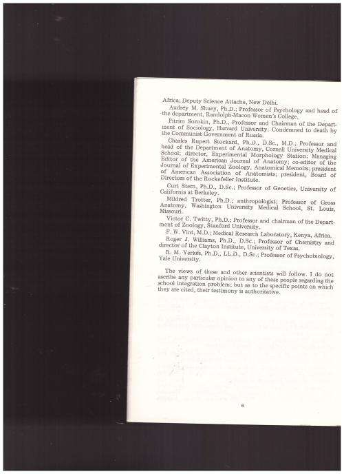 THE BIOLOGY OF THE RACE PROBLEM