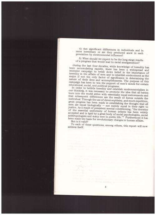 THE BIOLOGY OF THE RACE PROBLEM