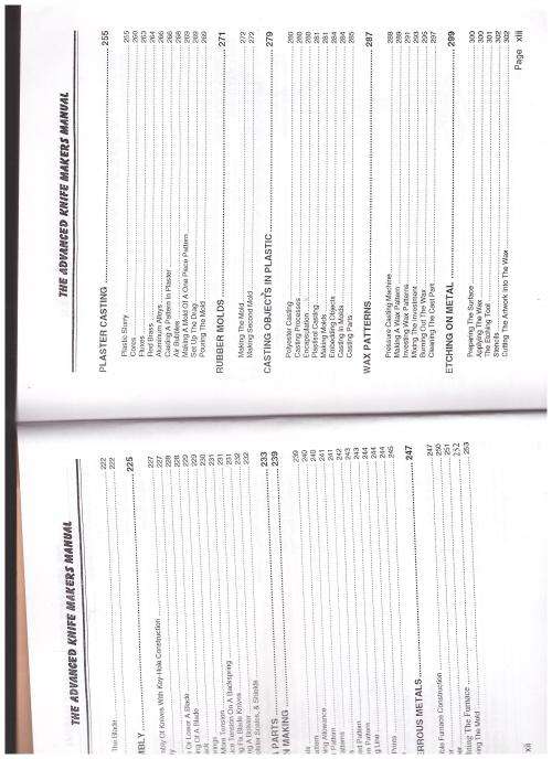 THE ADVANCED KNIFE MAKERS MANUAL