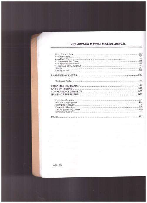 THE ADVANCED KNIFE MAKERS MANUAL