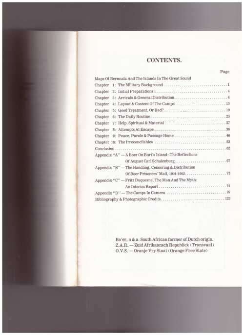 BOER PRISONERS OF WAR IN BERMUDA