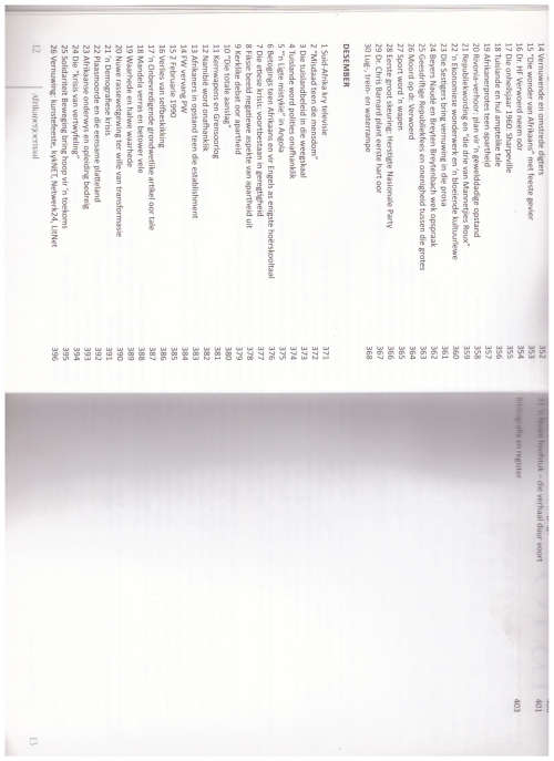 AFRIKANER JOERNAAL: `N VERVOLGVERHAAL IN 365 EPISODES