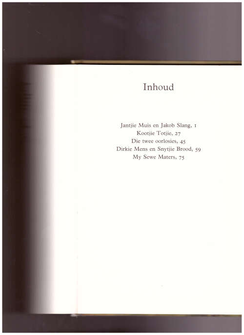 JANTJIE MUIS EN DIE SLANG EN ANDER VERHAALTJIES, CJ LANGENHOVEN