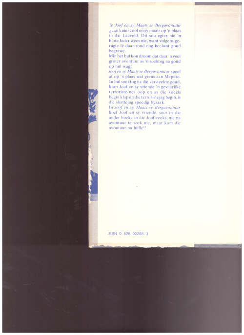 COR DIRKS: JOOF EN SY MAATS SE BERGAVONTUUR, 1 STE UITG. 1983, TWEEDE DRUK