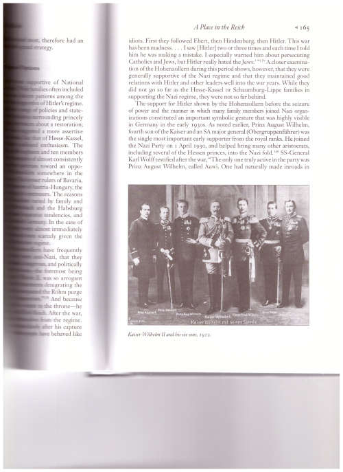 ROYALS AND THE REICH, THE PRINCES VON HESSEN IN NAZI GERMANY