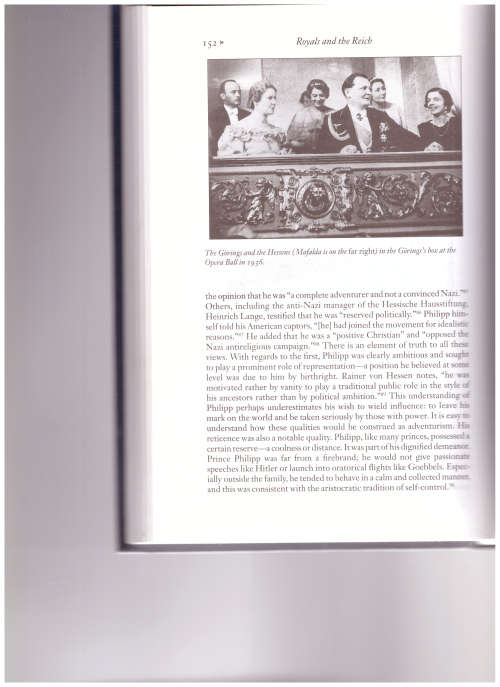 ROYALS AND THE REICH, THE PRINCES VON HESSEN IN NAZI GERMANY
