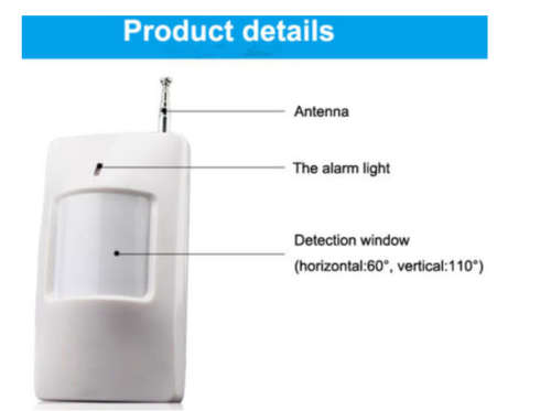 PIR Detector Dual Passive Sensor Motion