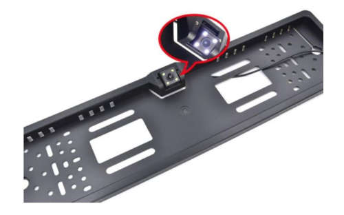 Number Plate Holder with Reverse Camera