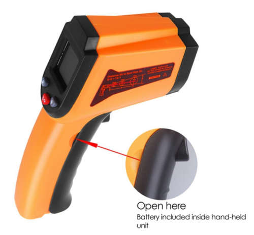 Non-contact Infrared Thermometer, HR GM-400 Digital Laser IR Temperature Gun