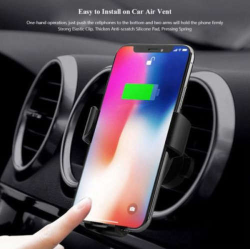 Wireless Qi Fast Charging Car Charger