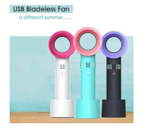 Handheld Mini USB Rechargeable Portable Bladeless Fan
