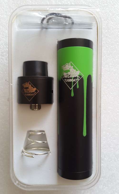 Tugboat Mod V2.5 Vape - Green and Black