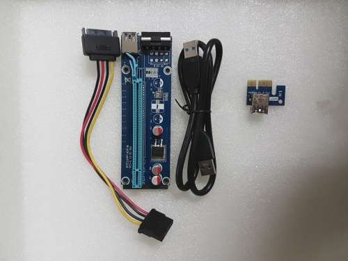 PciE Riser 4-pin - Bitcoin - Ethereum - Zcash - PCE164P VER1.8