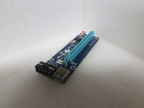 PciE Riser 4-pin - Bitcoin - Ethereum - Zcash - PCE164P VER1.8
