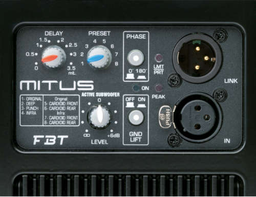 FBT Mitus 118 SA Processed Active Subwoofer 1200W 139dB SPL