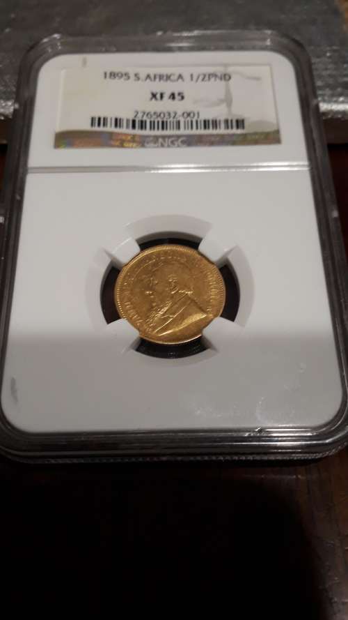 1895 Half Pound ZAR Graded XF45
