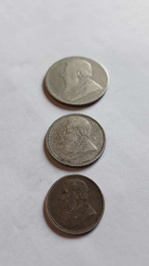 1893 ZAR parcial set, 1S, 6D and 3D.