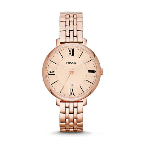 Fossil ES3435 Jacqueline Rose-Tone Stainless Steel Watch