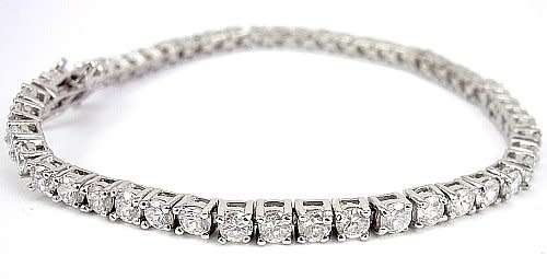 ** Sterling Silver 4mm Tennis Bracelet**