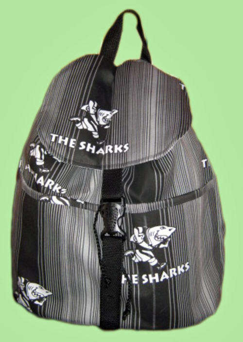 RUGBY PRINT SHARKS RUCKSACK