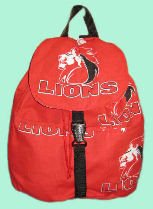 RUCKSACK WITH LIONS FABRIC
