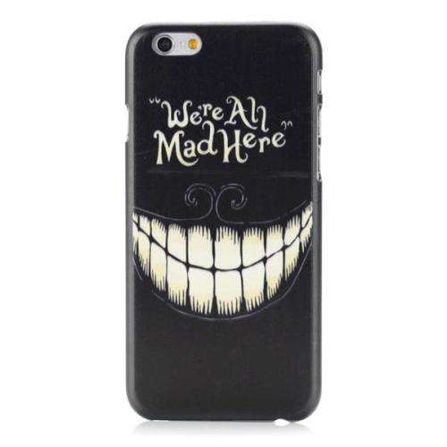 Samsung Galaxy S7 EDGE Cell Phone Cover Case - "We're All Mad Here" Cheshire Cat Quote Design