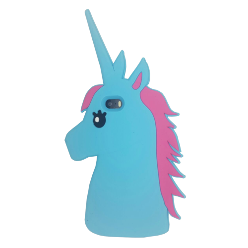 Apple iPhone 5 Cell Phone Cover Case - 3D Blue Unicorn Design