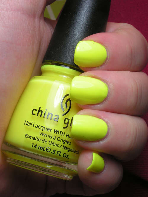 China Glaze Yellow Polka Dot Bikini Nail Polish