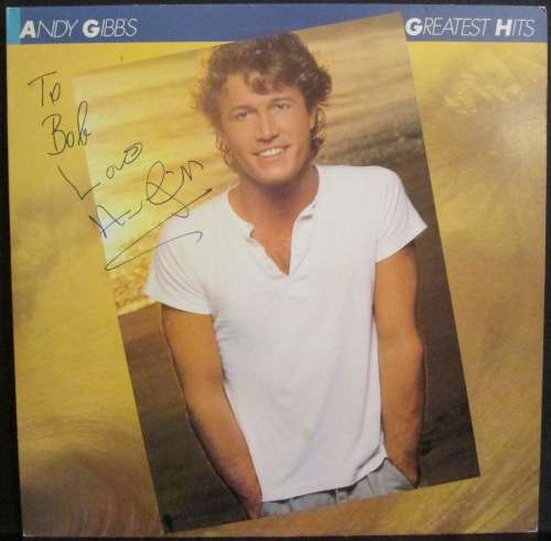 ANDY GIBB - GREATEST HITS (LP/VINYL)*INSCRIBED BY THE ARTIST*