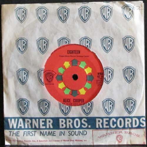 ALICE COOPER - EIGHTEEN / BODY (7 INCH SINGLE/VINYL)