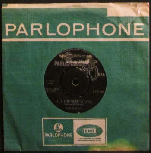 THE BEATLES - ALL YOU NEED IS LOVE / BABY, YOURE A RICH MAN (7 INCH SINGLE/VINYL)