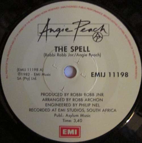 ANGIE PEACH - THE SPELL! / THE FOX (7 INCH SINGLE/VINYL)
