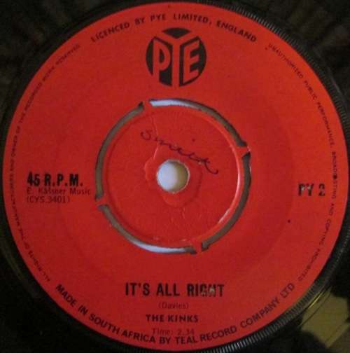 THE KINKS - YOU REALLY GOT ME / IT¿S ALL RIGHT (7 INCH SINGLE/VINYL)