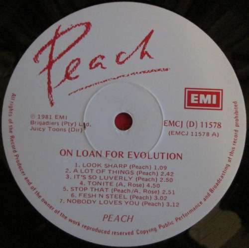PEACH - ON LOAN FOR EVOLUTION (LP/VINYL)